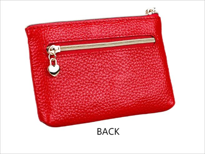 Fashion Genuine Leather Women Coin Purse Zipper -Coin Organizer with  Keychain-Wallet Women Soft Leather Coin - Aliexpress